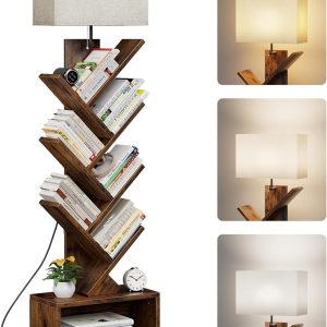 6 Tier Tree Bookshelf with Light