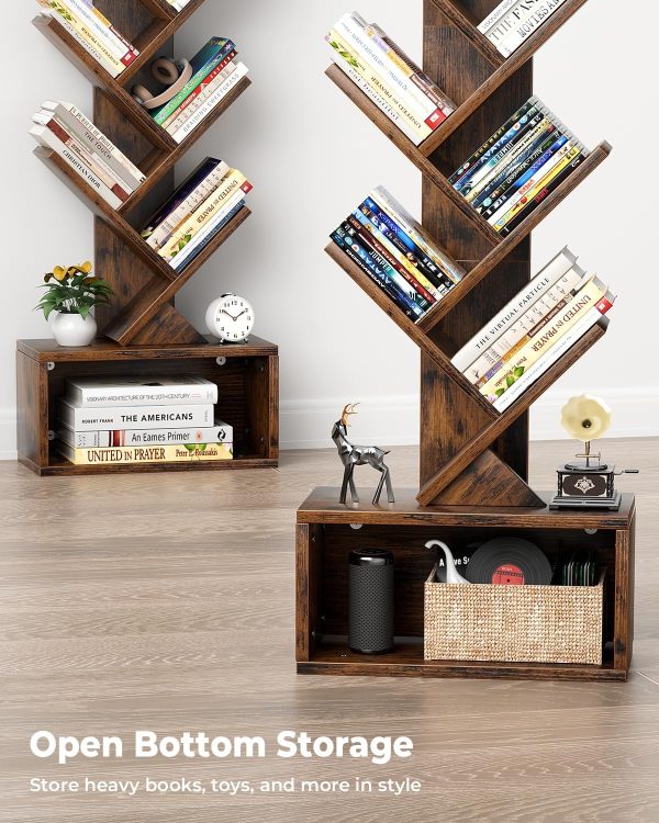 6 Tier Tree Bookshelf with Light - Image 5