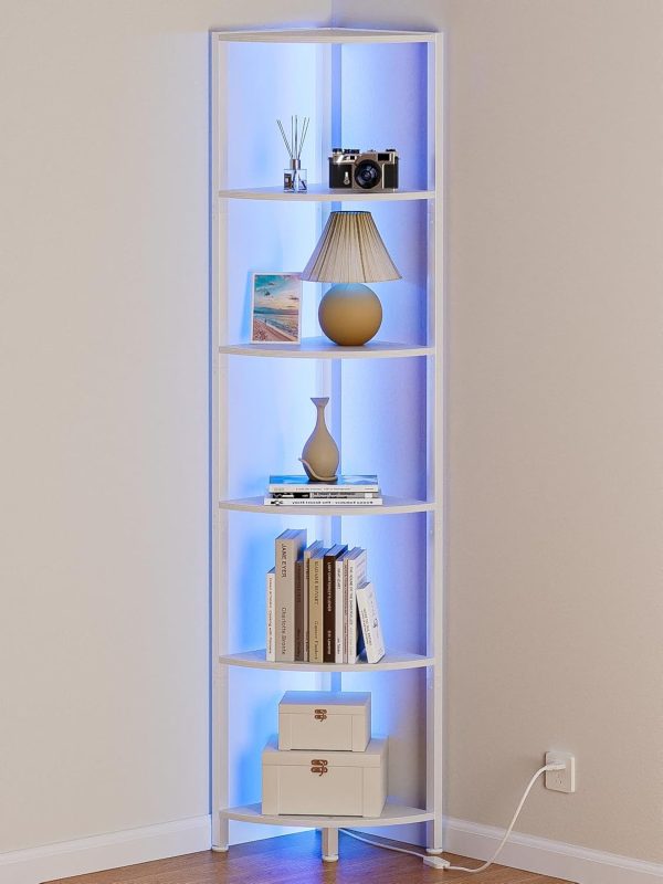 6 Tier Corner Shelf with LED - Image 8