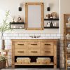 QEEIG Black Bathroom Shelves Over Toilet Wall Mounted Floating Shelves Farmhouse Shelf Toilet Paper Storage Small 16 inch Set of 3 (019-B3) - Image 2