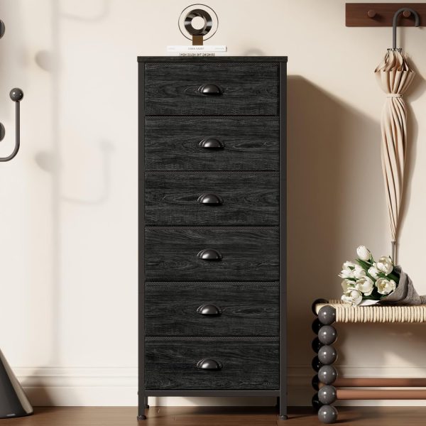 Furnulem Tall Dresser with 6 Drawers - Image 2