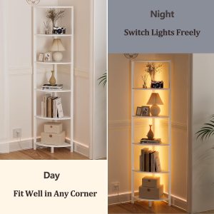 6 Tier Corner Shelf with LED