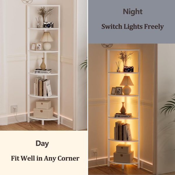 6 Tier Corner Shelf with LED